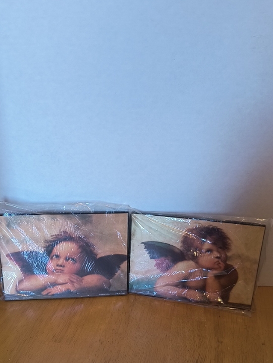 Other - Vintage 1995 Pair of Cherub Angel Prints Raphael B3